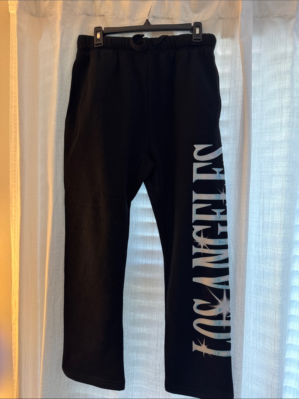 Pacific Sunwear Black Sweatpants with Side Logo